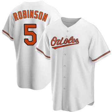 Replica Brooks Robinson Men's Baltimore Orioles White Home Jersey