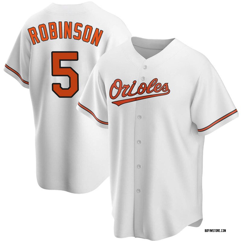 Replica Brooks Robinson Men's Baltimore Orioles White Home Jersey
