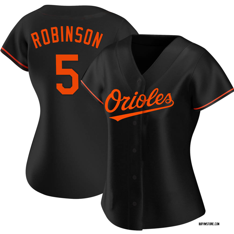 Replica Brooks Robinson Women's Baltimore Orioles Black Alternate Jersey