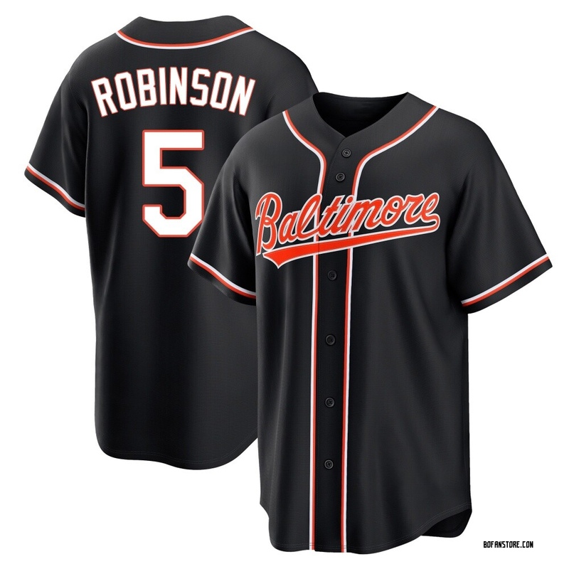 Replica Brooks Robinson Youth Baltimore Orioles Black Fashion Out Jersey