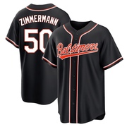 Replica Bruce Zimmermann Youth Baltimore Orioles Black Fashion Out Jersey