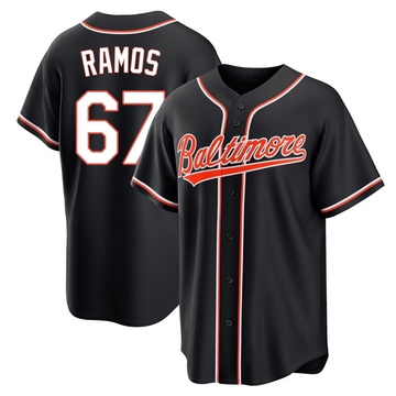 Replica Bryan Ramos Men's Baltimore Orioles Black Fashion Out Jersey
