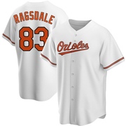 Replica Carson Ragsdale Men's Baltimore Orioles White Home Jersey