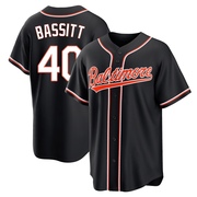 Replica Chris Bassitt Youth Baltimore Orioles Black Fashion Out Jersey