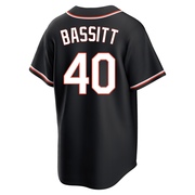 Replica Chris Bassitt Youth Baltimore Orioles Black Fashion Out Jersey