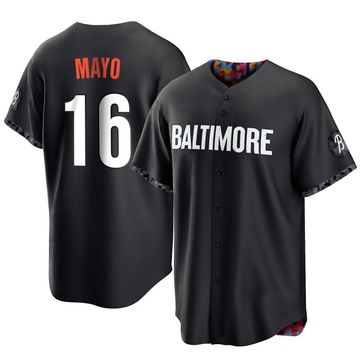Replica Coby Mayo Men's Baltimore Orioles Black 2023 City Connect Jersey