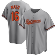 Replica Coby Mayo Youth Baltimore Orioles Gray Road Jersey