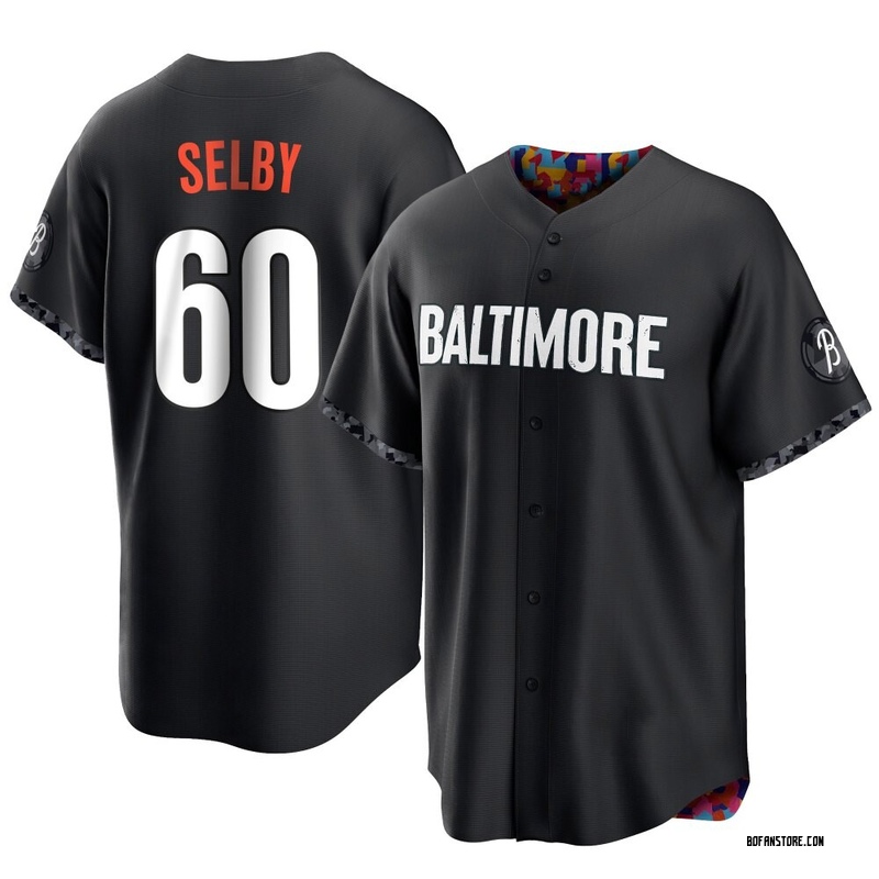 Replica Colin Selby Youth Baltimore Orioles Black 2023 City Connect Jersey