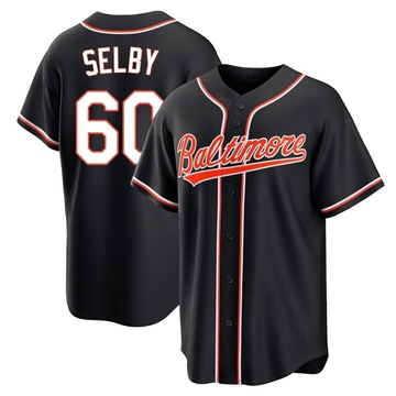 Replica Colin Selby Youth Baltimore Orioles Black Fashion Out Jersey