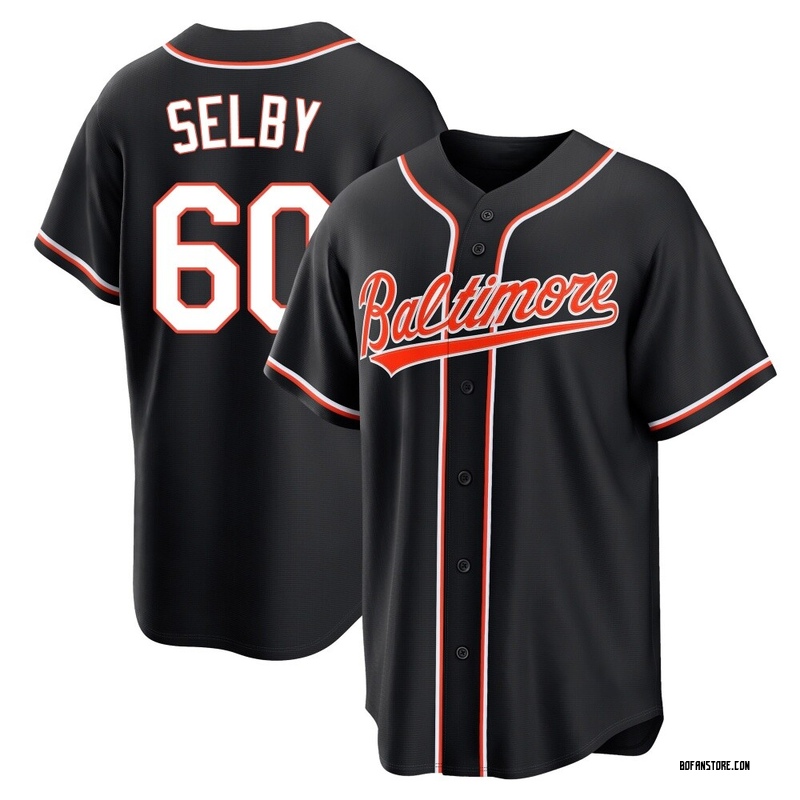 Replica Colin Selby Youth Baltimore Orioles Black Fashion Out Jersey