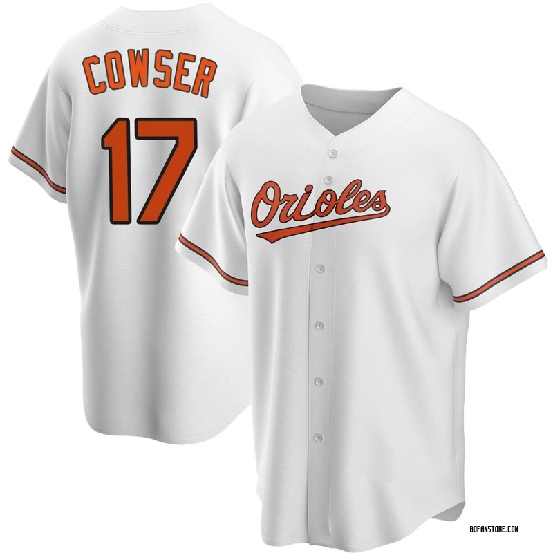 Replica Colton Cowser Men's Baltimore Orioles White Home Jersey