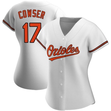 Replica Colton Cowser Women's Baltimore Orioles White Home Jersey