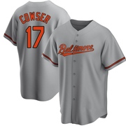 Replica Colton Cowser Youth Baltimore Orioles Gray Road Jersey