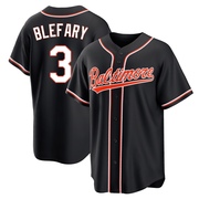 Replica Curt Blefary Youth Baltimore Orioles Black Fashion Out Jersey