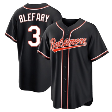 Replica Curt Blefary Youth Baltimore Orioles Black Fashion Out Jersey