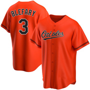 Replica Curt Blefary Youth Baltimore Orioles Orange Alternate Jersey