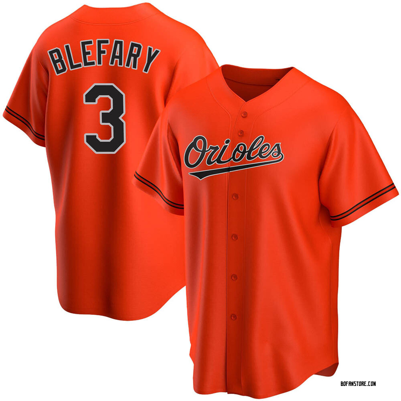 Replica Curt Blefary Youth Baltimore Orioles Orange Alternate Jersey