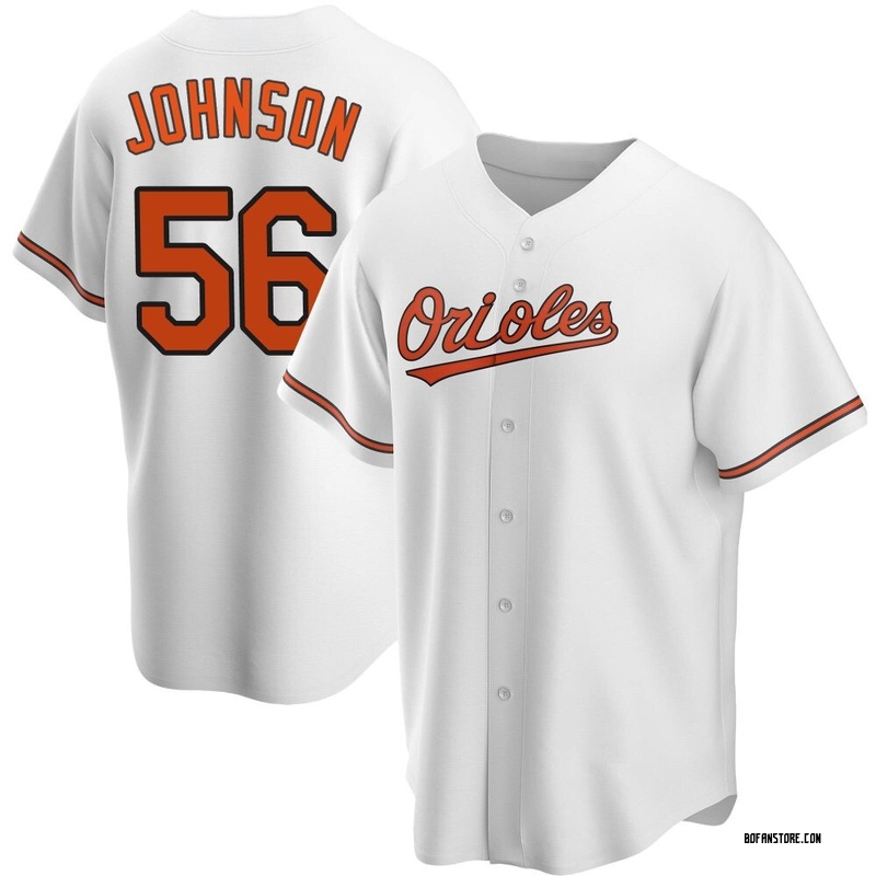 Replica Daniel Johnson Men's Baltimore Orioles White Home Jersey