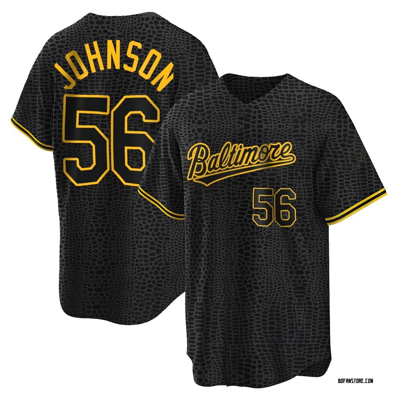 Replica Daniel Johnson Youth Baltimore Orioles Black Snake Skin City Jersey