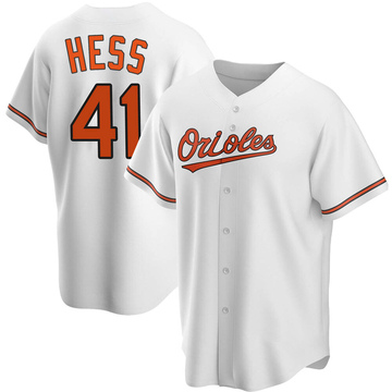 Replica David Hess Youth Baltimore Orioles White Home Jersey