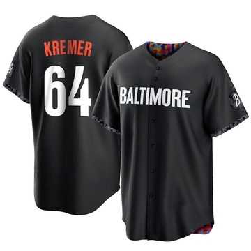Replica Dean Kremer Youth Baltimore Orioles Black 2023 City Connect Jersey