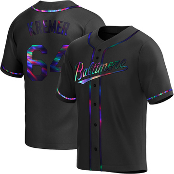 Replica Dean Kremer Youth Baltimore Orioles Black Holographic Alternate Jersey