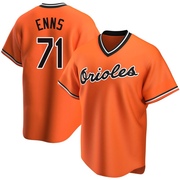 Replica Dietrich Enns Men's Baltimore Orioles Orange Alternate Cooperstown Collection Jersey
