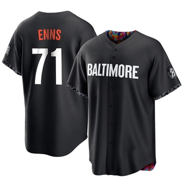 Replica Dietrich Enns Youth Baltimore Orioles Black 2023 City Connect Jersey