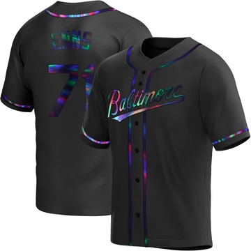 Replica Dietrich Enns Youth Baltimore Orioles Black Holographic Alternate Jersey