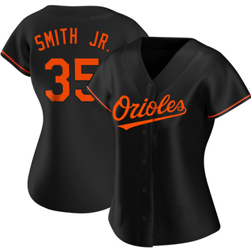 Replica Dwight Smith Jr. Women's Baltimore Orioles Black Alternate Jersey