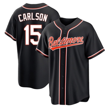 Replica Dylan Carlson Men's Baltimore Orioles Black Fashion Out Jersey