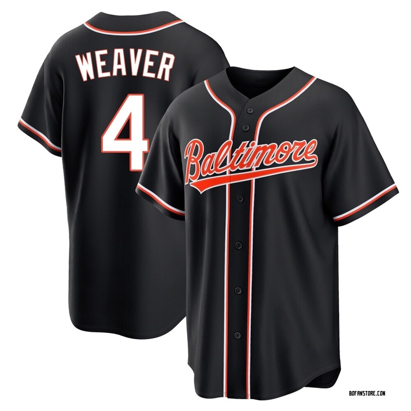 Replica Earl Weaver Youth Baltimore Orioles Black Fashion Out Jersey