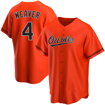 Replica Earl Weaver Youth Baltimore Orioles Orange Alternate Jersey