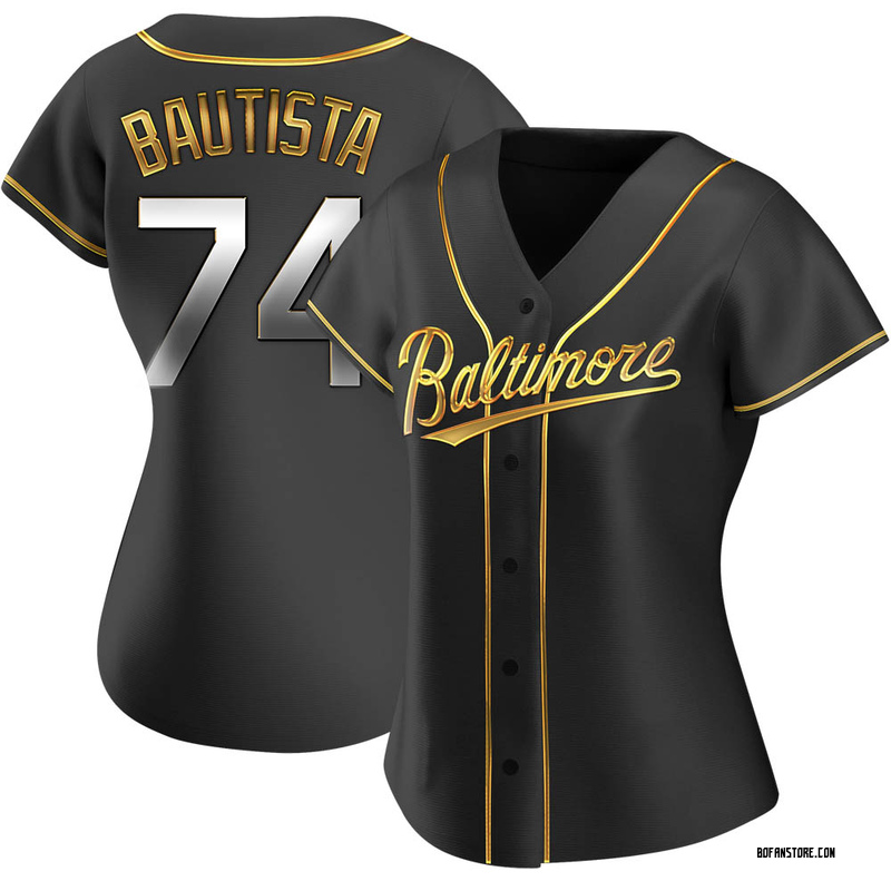 Replica Felix Bautista Women's Baltimore Orioles Black Golden Alternate Jersey