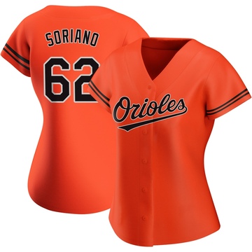 Replica George Soriano Women's Baltimore Orioles Orange Alternate Jersey
