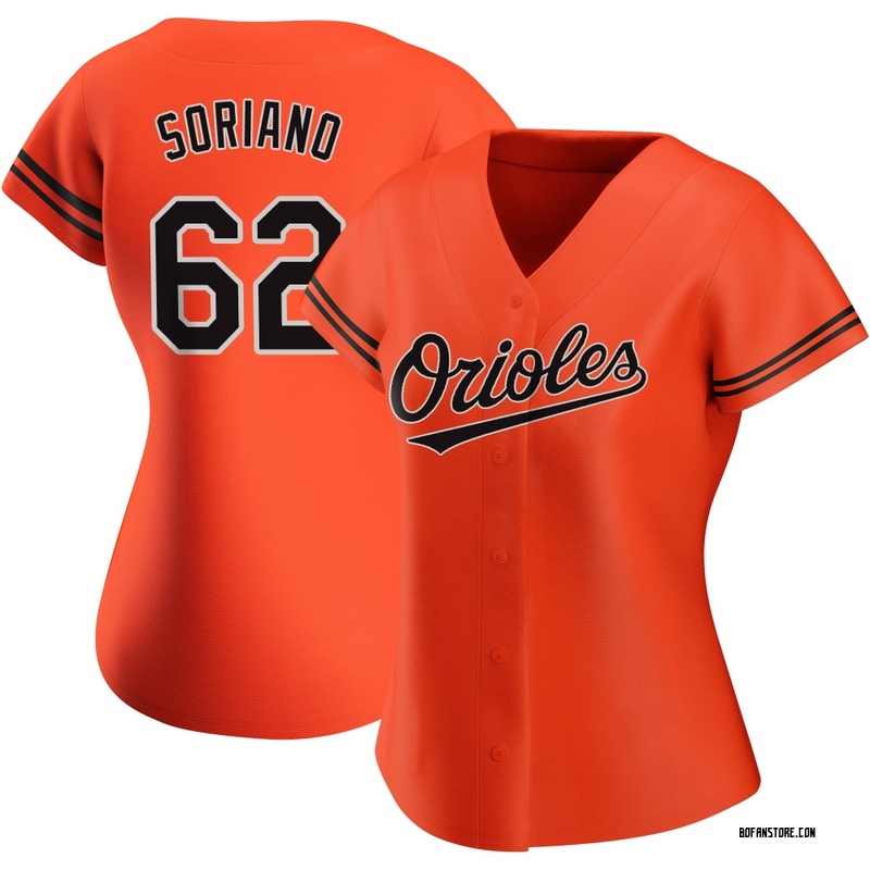 Replica George Soriano Women's Baltimore Orioles Orange Alternate Jersey