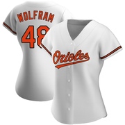 Replica Grant Wolfram Women's Baltimore Orioles White Home Jersey