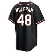 Replica Grant Wolfram Youth Baltimore Orioles Black Fashion Out Jersey