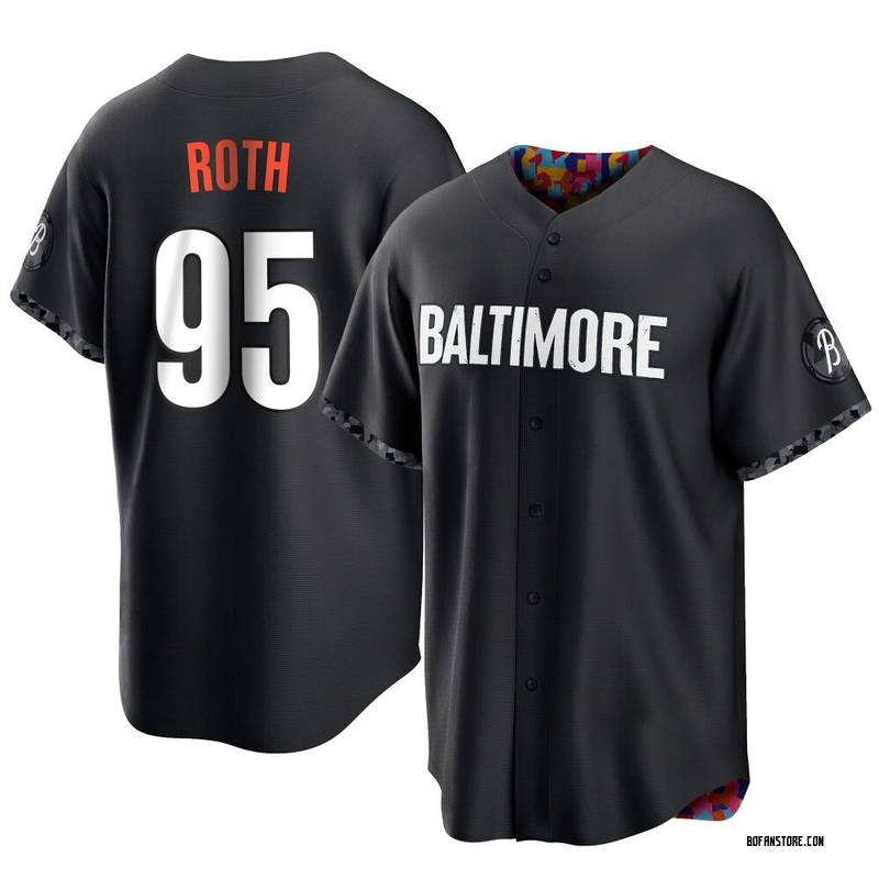 Replica Houston Roth Youth Baltimore Orioles Black 2023 City Connect Jersey