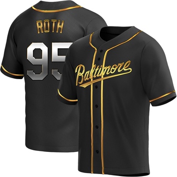Replica Houston Roth Youth Baltimore Orioles Black Golden Alternate Jersey
