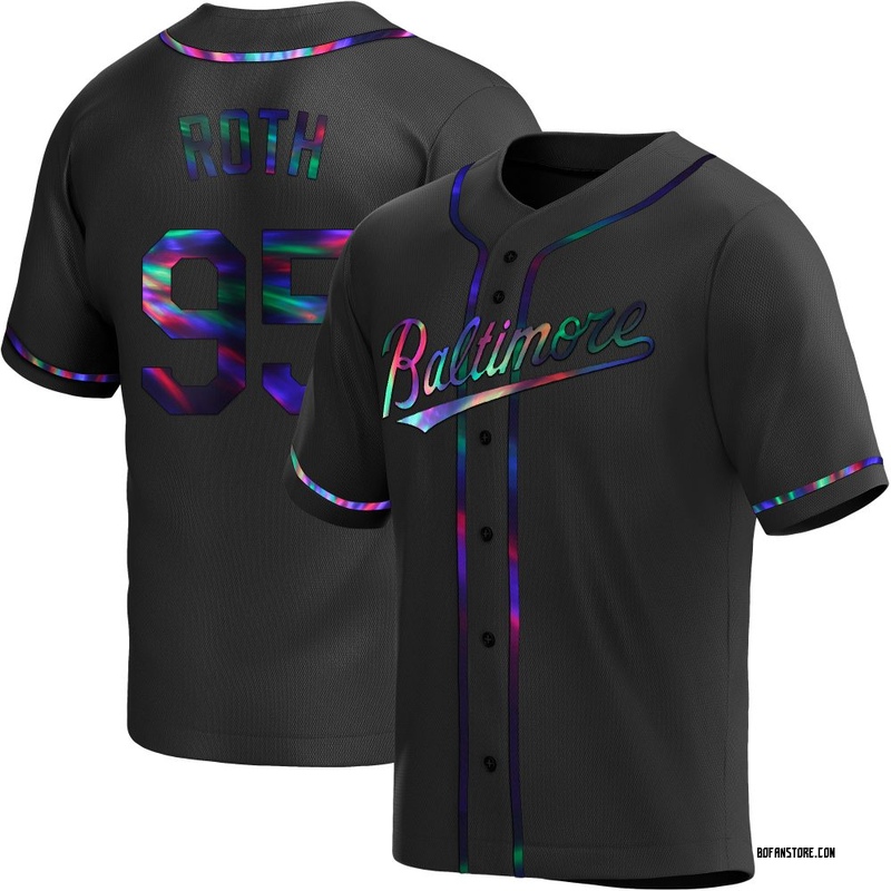 Replica Houston Roth Youth Baltimore Orioles Black Holographic Alternate Jersey