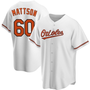 Replica Isaac Mattson Youth Baltimore Orioles White Home Jersey