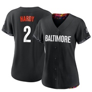Replica J.J. Hardy Women's Baltimore Orioles Black 2023 City Connect Jersey