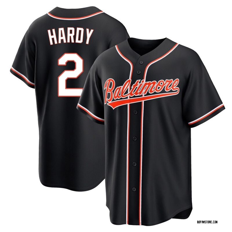 Replica J.J. Hardy Youth Baltimore Orioles Black Fashion Out Jersey