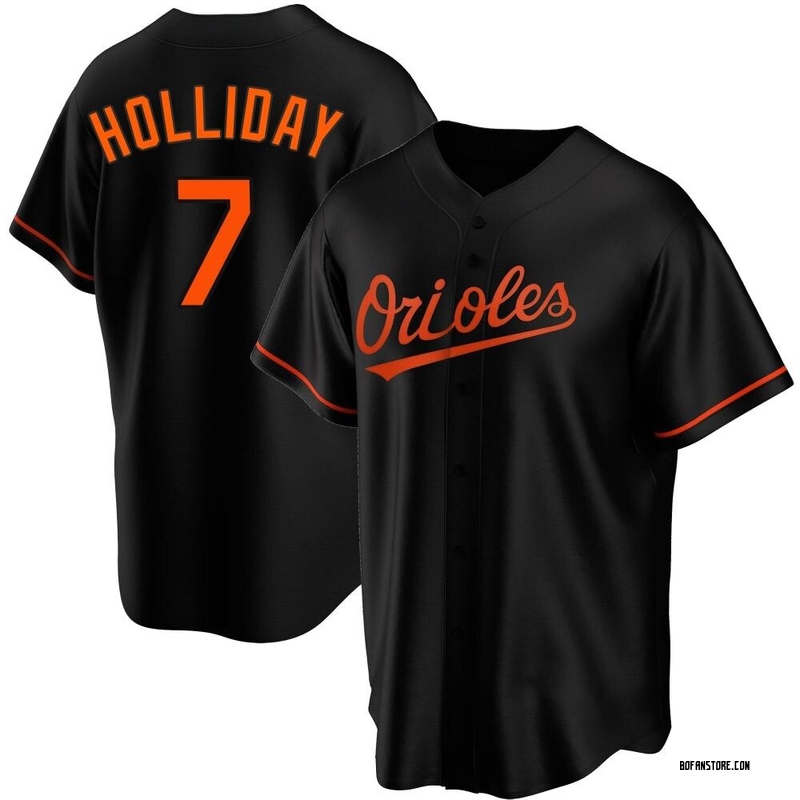Replica Jackson Holliday Men's Baltimore Orioles Black Alternate Jersey