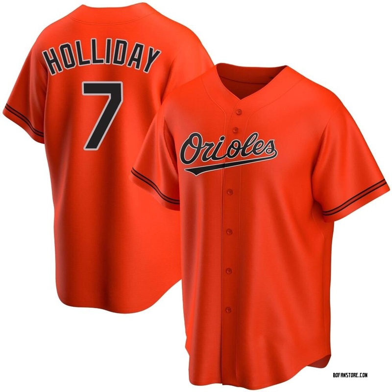 Replica Jackson Holliday Men's Baltimore Orioles Orange Alternate Jersey