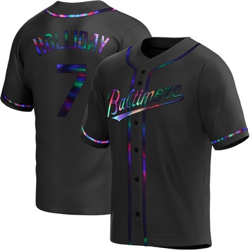 Replica Jackson Holliday Youth Baltimore Orioles Black Holographic Alternate Jersey