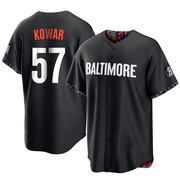 Replica Jackson Kowar Youth Baltimore Orioles Black 2023 City Connect Jersey