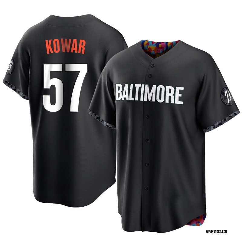 Replica Jackson Kowar Youth Baltimore Orioles Black 2023 City Connect Jersey
