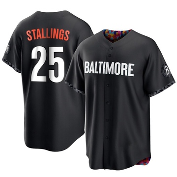 Replica Jacob Stallings Men's Baltimore Orioles Black 2023 City Connect Jersey